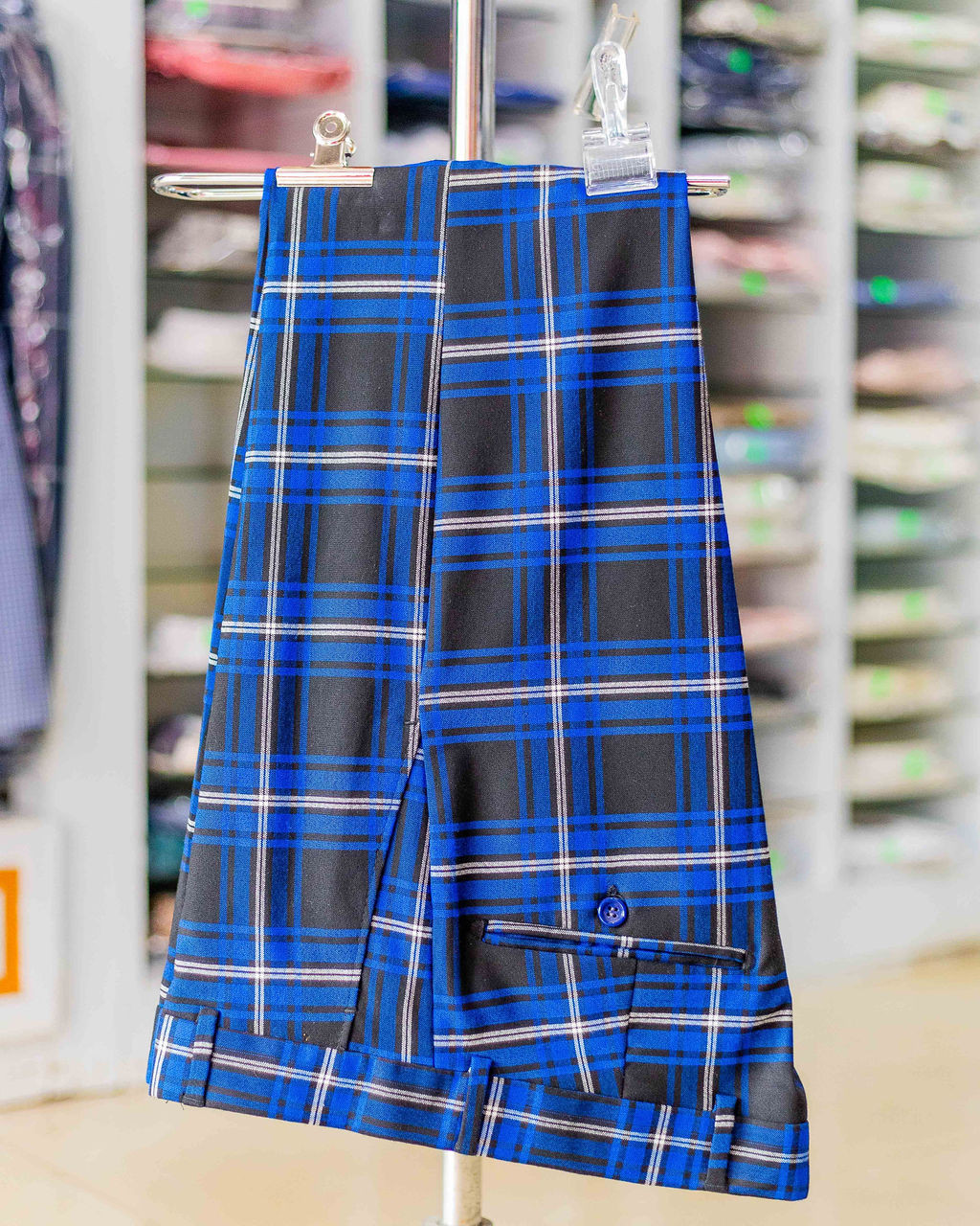 Blue Cotton Trousers