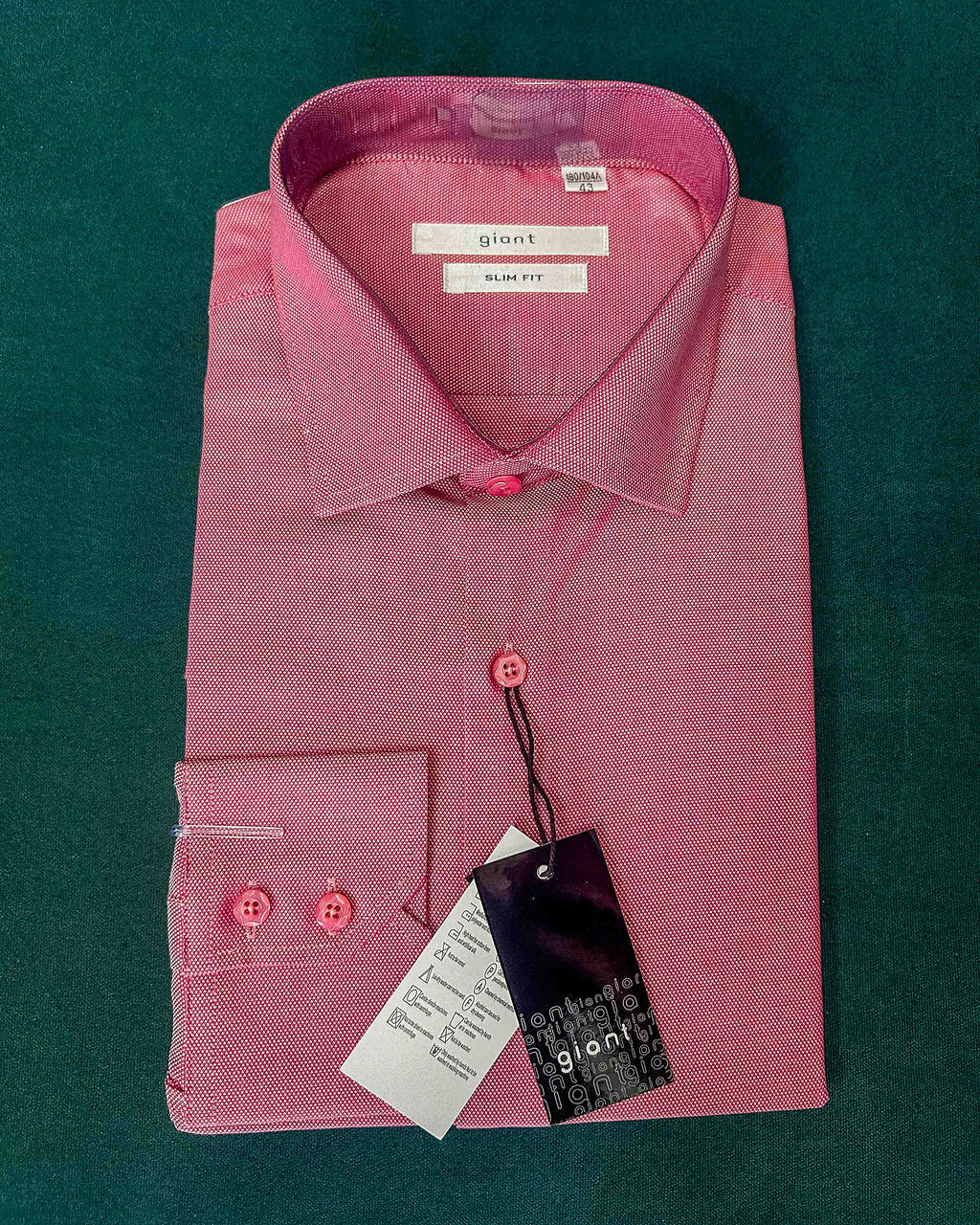 Giant Slim Fit Pink Textured Shirt