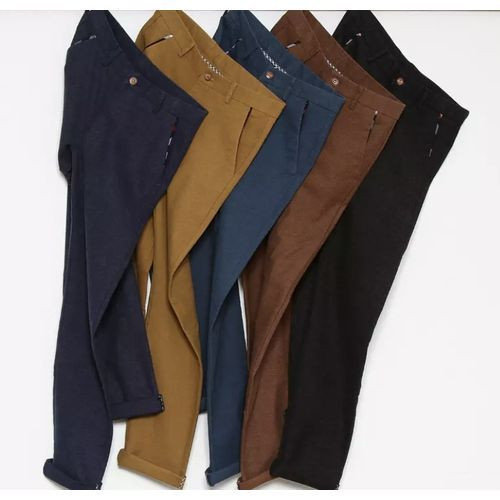 Khaki Trousers 5 Pieces-Multicolor
