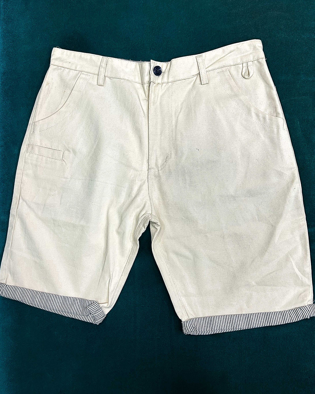 Men’s Cotton Cream Shorts